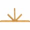 Ekena Millwork Saratoga Rough Sawn Timber Gable Bracket, Western Red Cedar, 96"W x 64"H x 4"D x 4"F, 16/12 Pitch GBW096X64X0404SAR00RWR - alternate 2